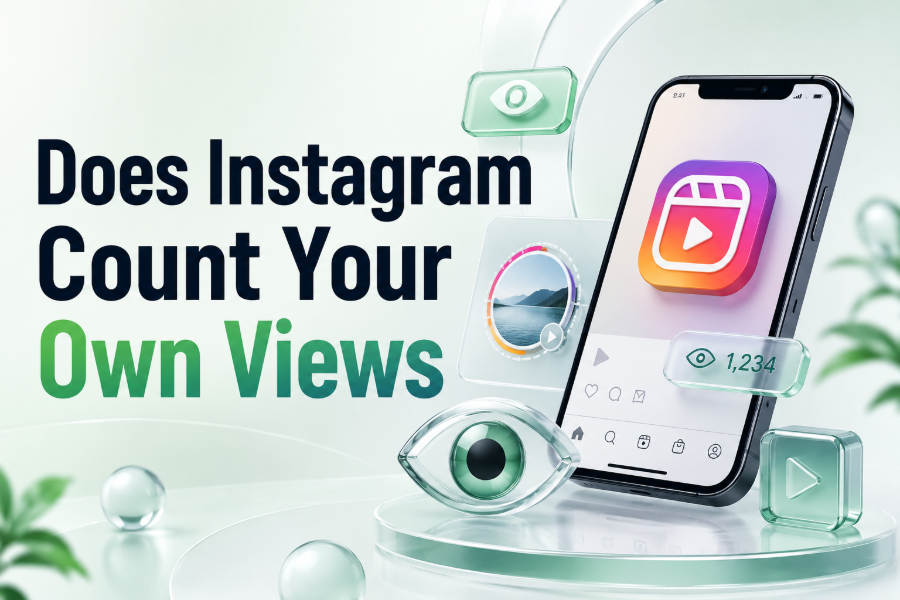 Does Instagram count your own views